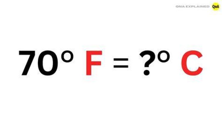 70 C to F
