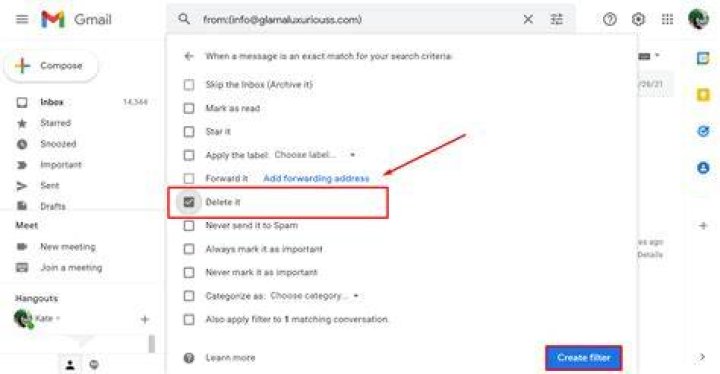 can you block emails