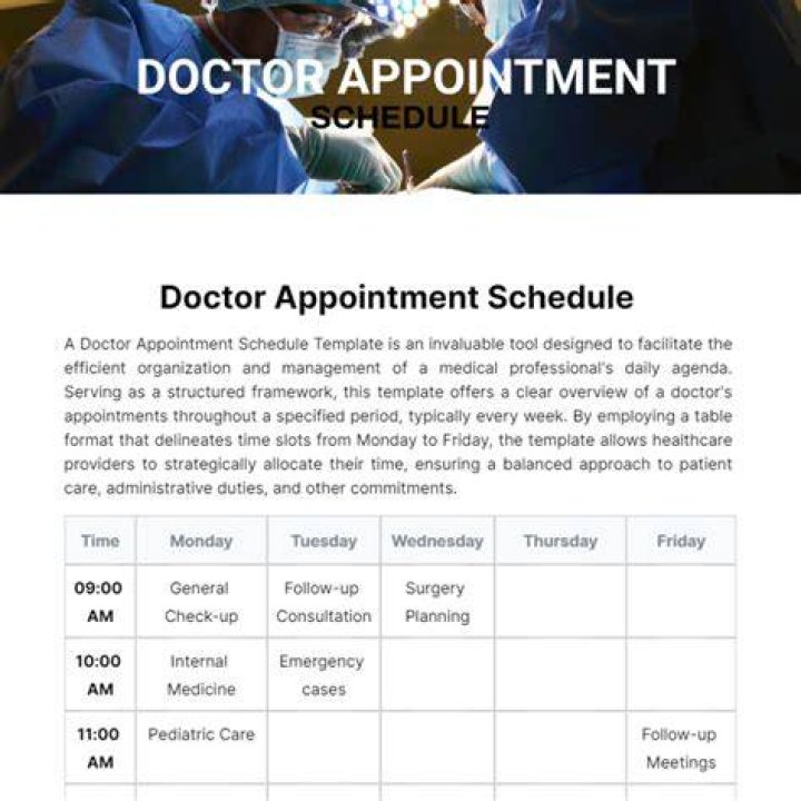 doctor appointment
