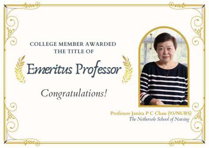 Honorary Emeritus title