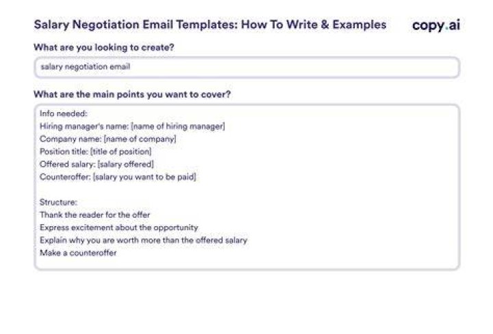 how to negotiate salary email
