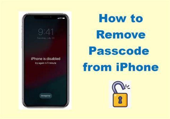 how to remove passcode from iphone