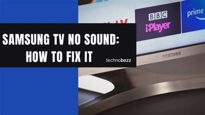 no sound on tv