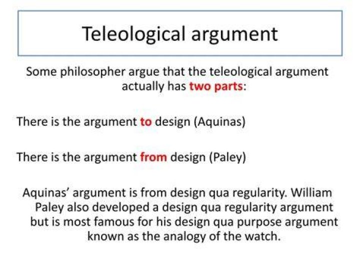 teleological argument