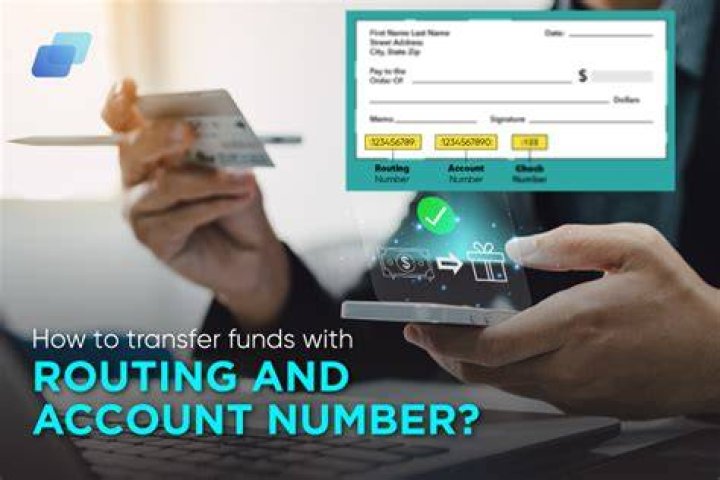transfer funds with routing and account number