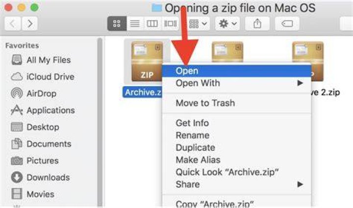 unzip files mac