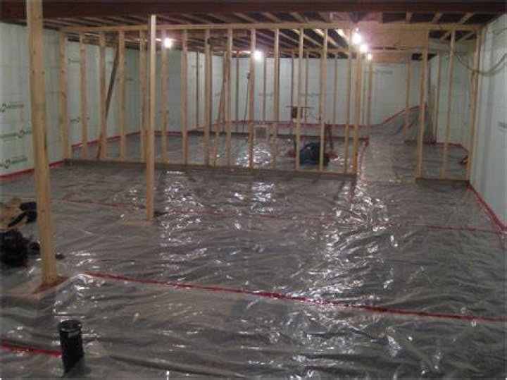 vapor barrier basement floor